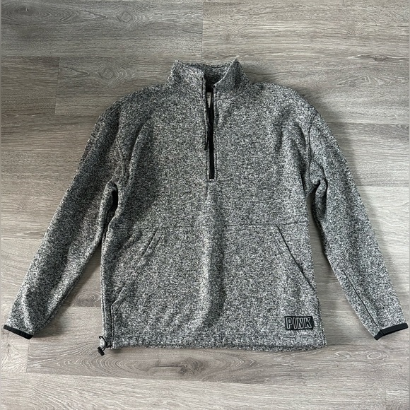 PINK Victoria's Secret Tops - PINK Oversized Quarter Zip